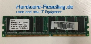 Lenovo IBM 256MB DDR1 RAM PC2100 266MHz CL2.5 M368L3223ETN-CB0 33L3305 - Bild 1 von 1