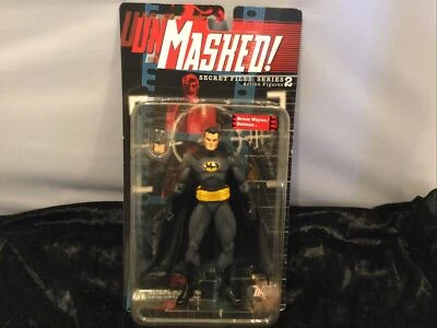 UNMASKED BATMAN BRUCE WAYNE DC DIRECT SECRET FILES SERIES 2 MOC - Imagem 1 de 4