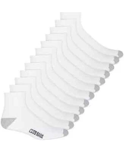 Club Room Men's Solid Ankle Socks White Shoe Sz 7-12 - 12-Pack - NWT - Picture 1 of 4