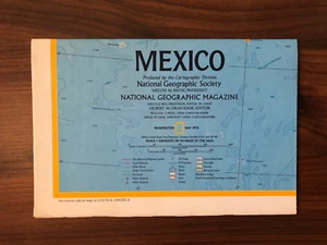 National Geographic Mexico Map May 1973 - Picture 1 of 9