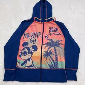 Sudadera con capucha para mujer Minnie Mouse Dream grande con cremallera completa de los parques Disney - Imagen 1 de 8