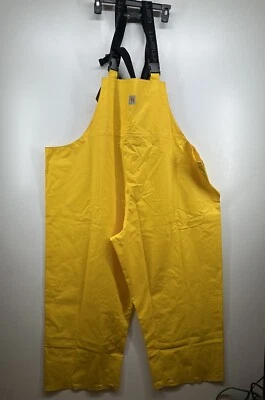 Carhartt Waterproof Yellow Loose Fit Bib Overalls Men’s Big & Tall 4XL New *READ - Image 1 of 4