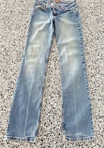 Women’s L.E.I Blue Medium Wash Jeans Straight Bootcut Leg Size 5 - Picture 1 of 13