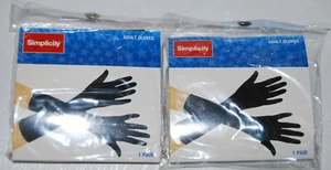 Neu Menge 2 Simplicity Erwachsene schwarz Superhelden Kostüm Handschuhe Einheitsgröße - Bild 1 von 4