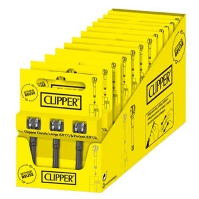 CAJA 12 Blister de 3 Recambio sistema Rueda + piedra Mechero CLIPPER - Imagen 1 de 2