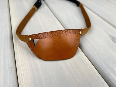Leather Eye Patch, Eye Patch, Man Eye Patch, Woman Eye Patch - Image 1 of 4