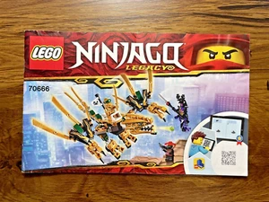 Lego Ninjago 70666 The Golden Dragon Instruction Manual Only - Picture 1 of 2