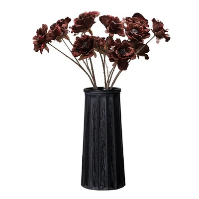 Jarrón Antiguo Negro 10" Estilo Rústico Europeo para Mesa Cocina Oficina Decoración Foto 1 de 4