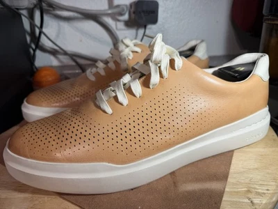 Cole Haan Rally Grandpro Zapatos Corte Láser Para Hombres 13 Tenis Cuero Tostado C37243 Foto 1 de 4