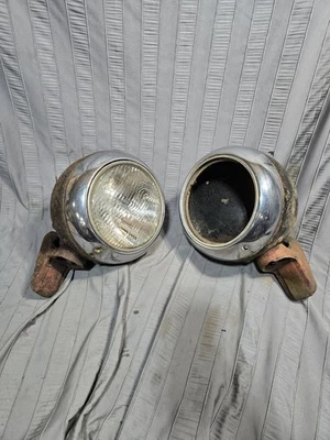 Años 40 INTERNACIONAL HAZ SELLADO FAROS RAT ROD PÁTINA KB8 KB-8 IHC Foto 1 de 4