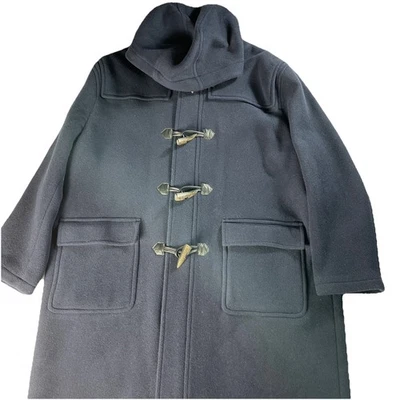 Brooks Brothers Wool Duffle Coat With Horn Toggles Men Size XXL Navy - Image 1 of 4