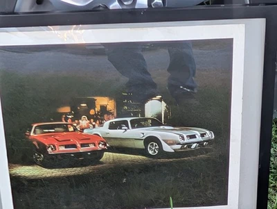  Оригинальный дилерский картонный плакат Pontiac 1975 Trans Am Firebird  - Изображение 1 из 2