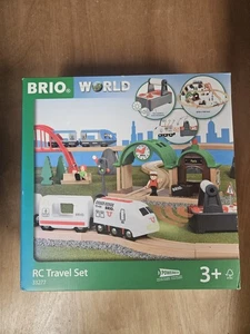 Brio World RC Travel Set 33277 2016 Rare Wooden Train Railway New Boxed - Picture 1 of 4