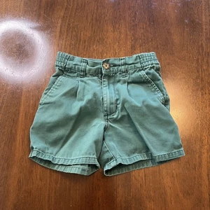 Duck Head Boys 3T Green Cotton Chino Shorts Elastic Waist - Picture 1 of 6
