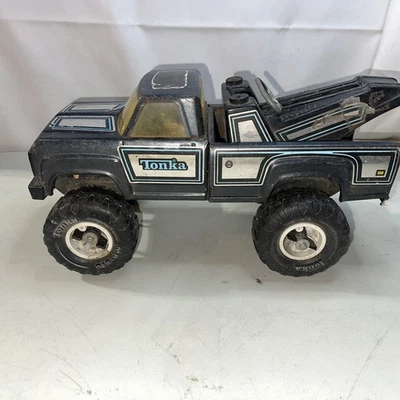 Vintage 1970s Tonka Tow Truck Wrecker 11062 MR-970 - 16" Pressed Steel USA - Image 1 of 4