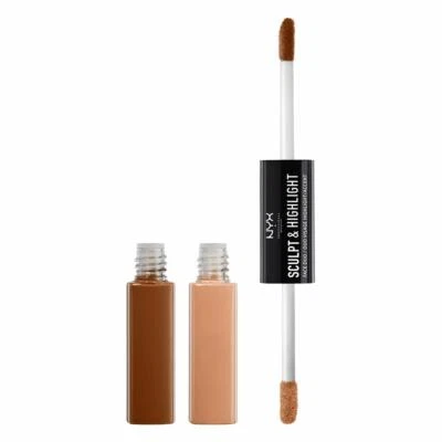 2 PACK NYX Professional Makeup Sculpt & Highlight Face Duo Cinnamon/Peach .34 Oz - Image 1 of 4
