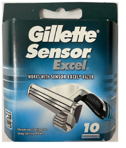 Gillette Sensor Excel Razor Blades - 10 Cartridges