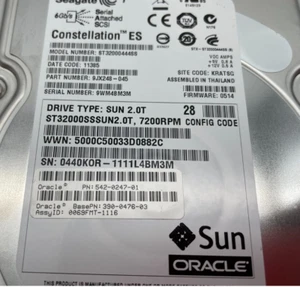 Sun ST32000SSSUN 390-0476-03 542-0247-01 2TB 6G 7.2k LFF 3.5" SAS HDD Hard Drive - Picture 1 of 1