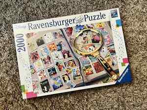 Ravensburger “Disney Stamp Album” 2000 Piece Jigsaw Puzzle #167067 Pre-Owned