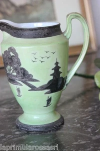 ANTICA BROCCHETTA LATTE IN PORCELLANA MADE GIAPPONE JAPANESE BONE CHINA MILK JUG - Picture 1 of 5