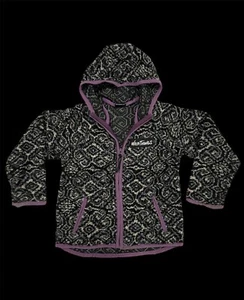 Vintage WildThings Fleece Block-tech Fleece Jacket Hooded Aztec Native Kids S - Picture 1 of 10