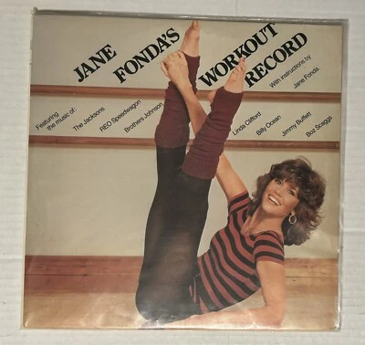 Jane Fonda Workout 2 LP Set Vinyl Record Jimmy Buffett The Jacksons VG - Image 1 of 4