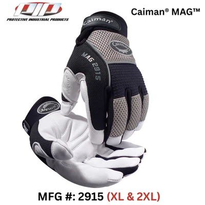 皮革冬季工作手套 - Caiman Mag (#2915) 带绝缘 - XL & 2XL - 1 PR — 第 1/2 张图片