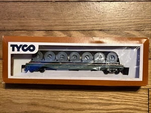 AHM Tyco 50' Flat Car Cable Reel Load Great Northern 42953 New, Old Stock-DG130 - Picture 1 of 4