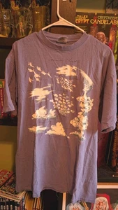 Vintage Oneita Shirt Men's Blue Common Clouds Nature Cotton Rare Extra Large XL - Picture 1 of 9