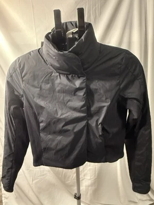 Chaqueta cortavientos Lululemon para mujer 4 negra cremallera completa elegante chaqueta City Primaloft Foto 1 de 4