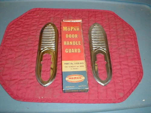 NOS MOPAR ACCESSORY 1953 PLYMOUTH DODGE HANDLE GUARDS CAMBRIDGE CORONET MEADOWBK - Image 1 of 1