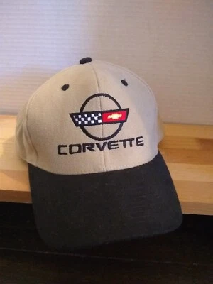 HOT RODS PLUS CHEVROLET CORVETTE BEIGE NEGRO ADULTO GORRA VELCRO AJUSTABLE Foto 1 de 4
