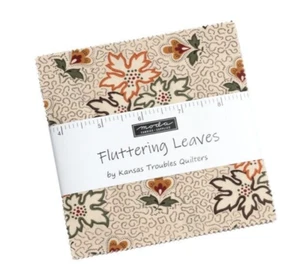 FLUTTERING LEAVES 3 Charm PackS Moda quilting Fabric sew Kansas Troubles 9730PP - Picture 1 of 19