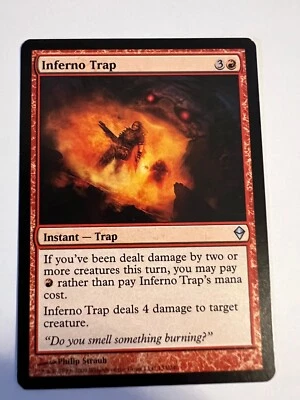 MTG Magic The Gathering Zendikar Inferno Trap Uncommon LP - Image 1 of 2