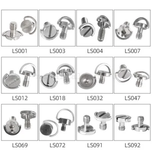 1/4" Release Plate Quick D-Ring Long Screw For Camera Tripod Stainless Steel - Picture 1 of 35
