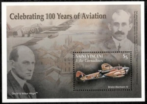 St. Vincent 2003 - Airplanes - Souvenir Stamp Sheet - Scott #3137 - MNH - Picture 1 of 1
