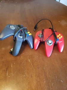 Clear Smoke MadCatz Nintendo 64 N64 Controller + USB N64 style controller parts - Picture 1 of 8