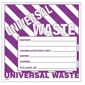 ULINE S-13829 6" x 6" Universal waste labels (500 per Pack) - Picture 1 of 4