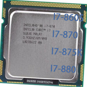 Intel Core i5-680 i5-750 i5-760 I7-860S I7-870 I7-875K I7-880 CPU LGA 1156 