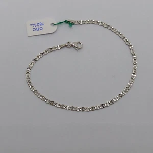 HERREN STRICKARMBAND AUS 18KT WEISSGOLD 1,45 GRAMM (7883) - Bild 1 von 10