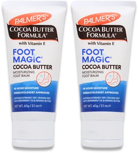 Palmer's Cocoa Butter Formula Foot Magic Moisturising Balm 60g X 2 - Picture 1 of 3