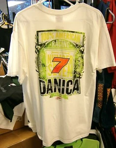 VINTAGE CHASE #7 DANICA PATRICK GODADDY JR MOTORSPORTS WHITE TEE SHIRT LARGE NWT - Picture 1 of 2
