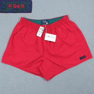 VINTAGE Polo Ralph Lauren Shorts Men Medium 4" Sport RL67 Stadium Olympic 92 USA - Image 1 of 4