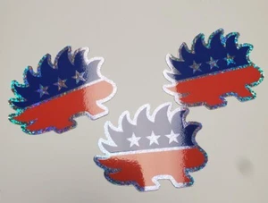 Libertarian Porcupine Stickers PACK of 3 *WORLDWIDE 🌐 SHIPPING*  - Picture 1 of 22