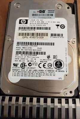 HP 146GB SAS 15K 2.5in DP ENT HDD 504334-001 Fujitsu - Image 1 of 4
