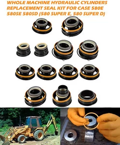 Whole Machine Hydraulic Cylinder Kit for Case 580C (580CKC) G109456 Seal Kit 580 - Picture 1 of 15