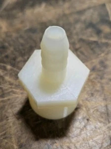 Nylon PVC Reducer 1" x 3/8" -Male x Barbed Fitting (Lot of 5) - Picture 1 of 3