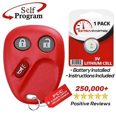 For 2004 2005 2006 2007 Saturn Vue Remote Keyless Entry Key Fob - Red - Image 1 of 4