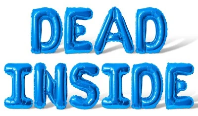 Banner Globo Letra DEAD INSIDE - Opción 10 Colores - Decoraciones Fiesta Halloween Foto 1 de 4