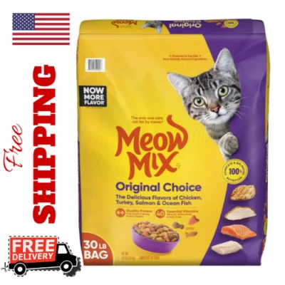 Meow Mix Original Choice Dry Cat Food, 30 Pound Bag FAST SHIP US